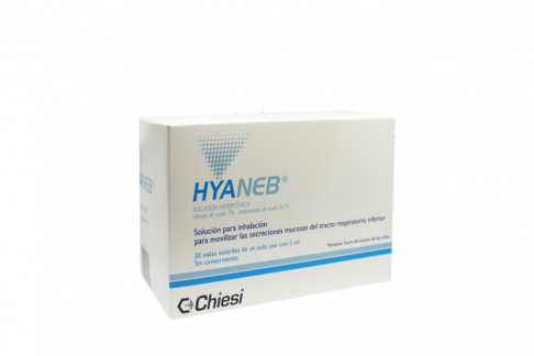 Hyaneb Solución Hipertonic Nebulización Caja Con 30 viales de 5 mL