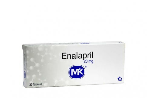 Enalapril 20 mg Mk Caja Con 20 Tabletas Rx4
