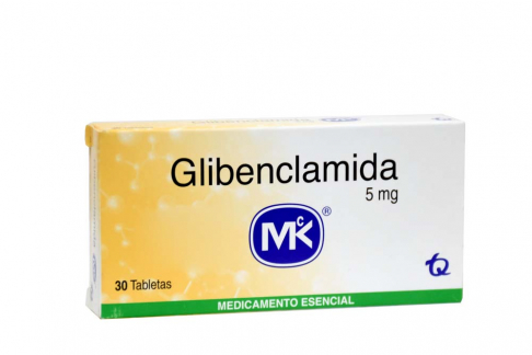 Glibenclamida 5 mg Caja Con 30 Tabletas . Rx4