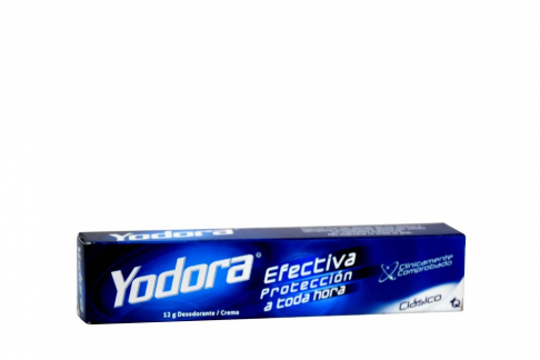 Desodorante Yodora Clásico Crema Caja Con Tubo Con 12 g
