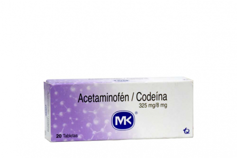 Acetaminofén + Codeína 325 / 8 Mg Caja Con 20 Tabletas