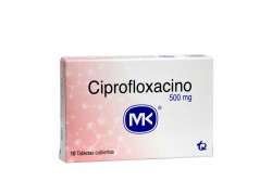 Ciprofloxacino 500 mg Caja Con 10 Tabletas Rx Rx2