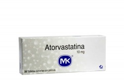Atorvastatina 10 mg Caja Con 30 Tabletas Rx