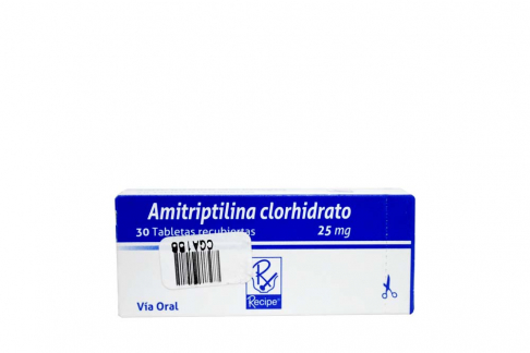 Amitriptilina 25 mg Caja Con 30 Tabletas