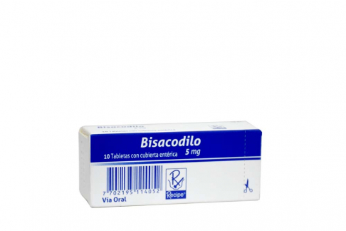 Bisacodilo 5 mg Caja Con 10 Tabletas Con Cubierta Entérica