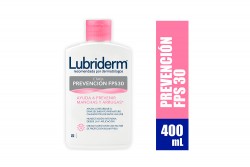 Crema Lubriderm Prevención Manchas y Arrugas Frasco Con 400 mL