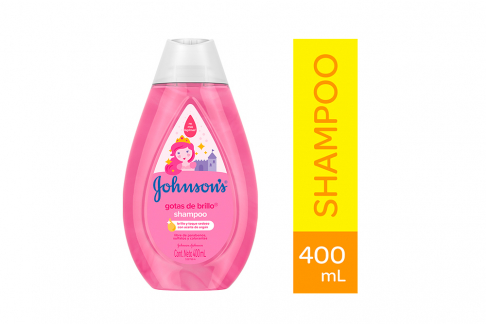 Shampoo Johnson's Baby Gotas De Brillo Frasco Con 400 mL