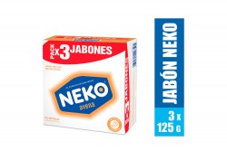 Jabón Neko Avena Caja Con 3 Barras Con 125 g C/U