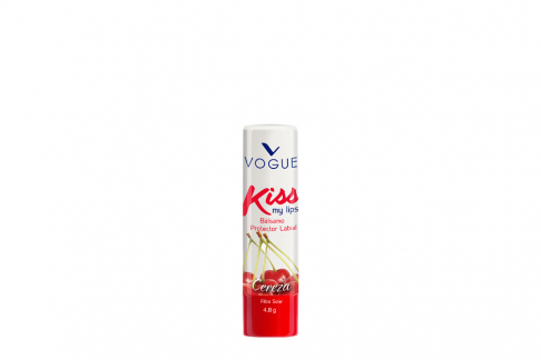 Protector Labial Kiss My Lips Vogue Empaque Con Tubo Con 4.8 g – Tono Cereza