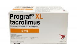 Prograf XL 5 mg Caja Con 50 Cápsulas De Liberación Prolongada Rx Rx1 Rx4