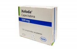 Xeloda 500 mg Caja Con 120 Comprimidos Recubiertos Rx1 Rx4