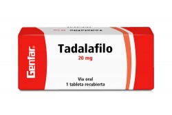 Tadalafilo Genfar 20 mg Caja Con 1 Tableta Recubierta Rx