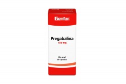 Pregabalina 150 mg Genfar Caja Con 30 Tabletas Rx1