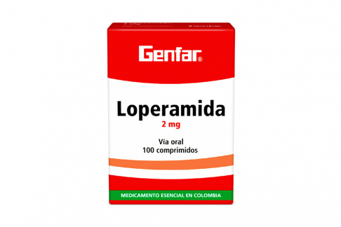 Loperamida 2 mg Caja Con 100 Tabletas Rx