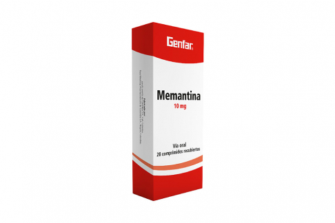 Memantina 10 mg Genfar Caja Con 28 Tabletas Recubiertas Rx4 Col