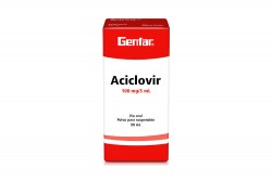 Aciclovir 100 mg / 5 mL Genfar Caja Con Frasco Con 90 mL Rx