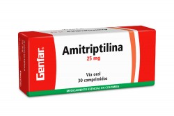 Amitriptilina 25 mg Genfar Caja Con 30 Tabletas Rx Rx4