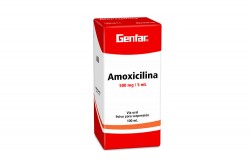 Amoxicilina Polvo 500 mg / 5 mL Genfar Frasco Con 100 mL Rx2