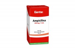 Ampicilina Polvo 250 mg / 5 mL Genfar Frasco Con 60 mL Rx2