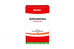 Azitromicina Polvo 200 mg / 5 mL Genfar Caja Con Frasco Con 15 mL Rx2