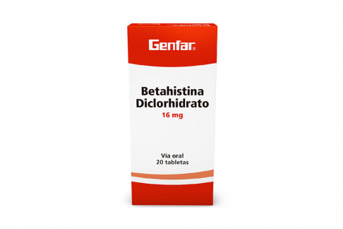 Betahistina Diclorhidrato 16 mg Genfar Caja Con 20 Tabletas Rx Rx4