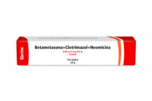Betametasona + Clotrimazol + Neomicina Crema Genfar Caja Con Tubo Con 20 g Rx2