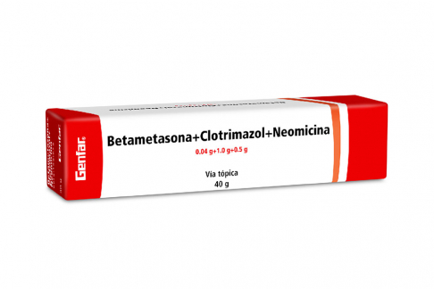 Betametasona + CloTRIMAZOL + Neomicina Crema Genfar Tubo Con 40 G