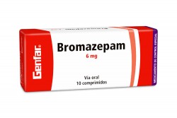 Bromazepam 6 mg Genfar Caja Con 10 Comprimidos Rx