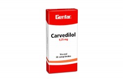 Carvelidol 6.25 mg Genfar Caja Con 30 Comprimidos Rx Rx4