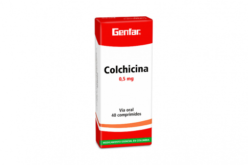 Colchicina 0.5 mg Genfar Caja Con 40 Comprimidos Rx