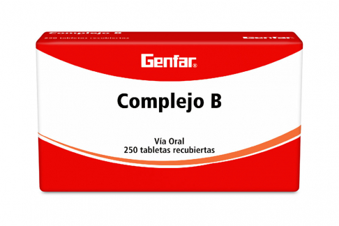 Complejo B Genfar Caja Con 250 Tabletas Recubiertas
