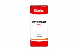 Deflazacort 30 mg Genfar Caja Con 10 Tabletas Rx