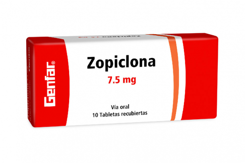Zopiclona 7.5 Mg Genfar Caja Con 10 Tabletas Recubiertas Rx