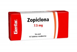 Zopiclona 7.5 Mg Genfar Caja Con 10 Tabletas Recubiertas Rx