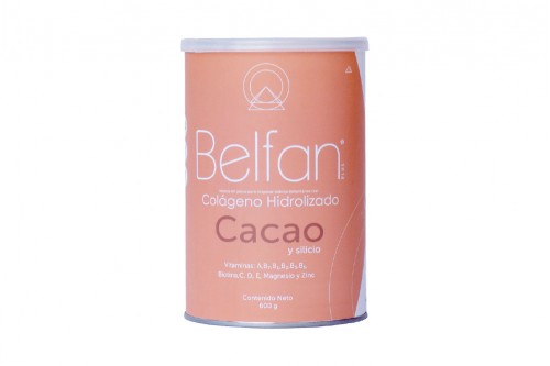 Belfan Colágeno Hidrolizado Cacao En Frasco Con 600 g