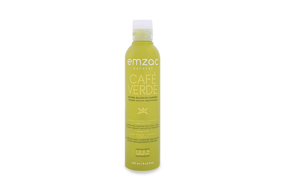 Shampoo 100% Vegetal - Café Verde Purificante En Frasco Con 250 mL