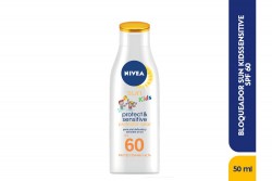 Nivea Sun Kids SPF 60 Pure & Sensitive Frasco Con 125 mL