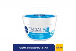 Crema Facial Nivea Cuidado Nutritivo Tarro Con 100 mL