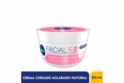 Crema Nivea Cuidado Facial Aclarado Natural Frasco Con 100 mL