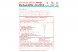 Granola Macadamia Chunks Ö-Lab En Paquete Familiar Con 350 g
