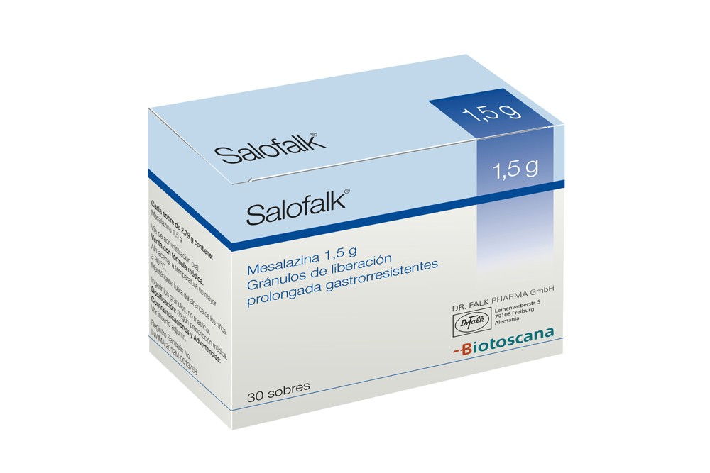 Salofalk 1.5 G Caja Con 30 Sachets Rx Rx1