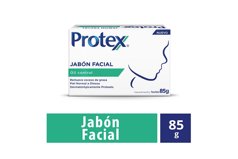 Jabón Facial Protex Oil Control Barra Con 85 gr