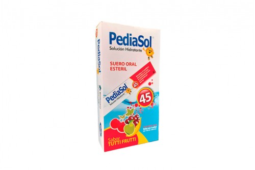 Pediasol 45 Tutti Frutti Caja Con 5 Sachets Con 100 mL C/U