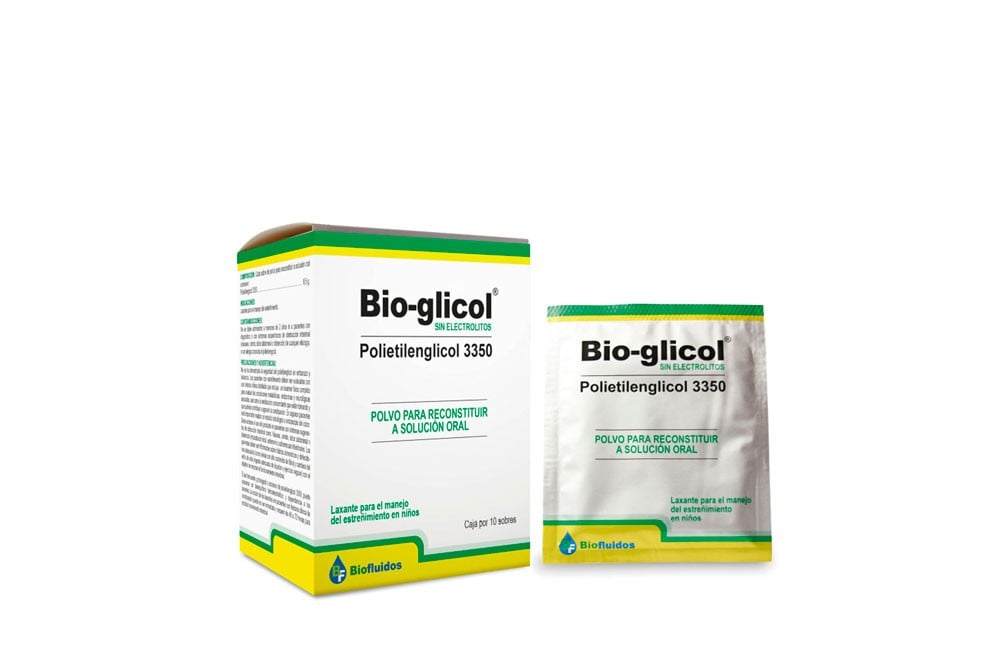 Bio-Glicol Polietilenglicol Sin Electrolitos Niños Caja Con 10 Sobres Con 8.5 g C/U