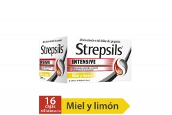 Strepsils Intensive Miel & Limón Caja Con 64 Tabletas