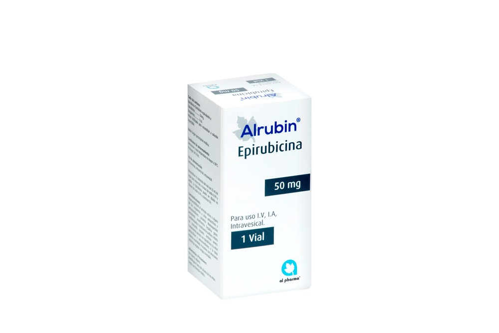Alrubin Epirubicina 50 mg Al Pharma Caja Con 1 Vial Rx Rx4