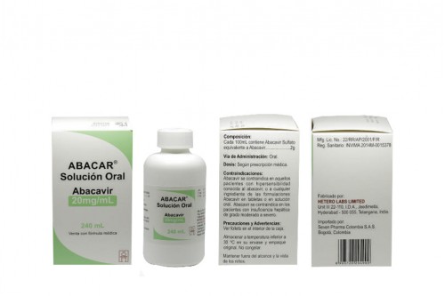 Abacar 200 mg / mL Solución Frasco De 240 mL Rx4