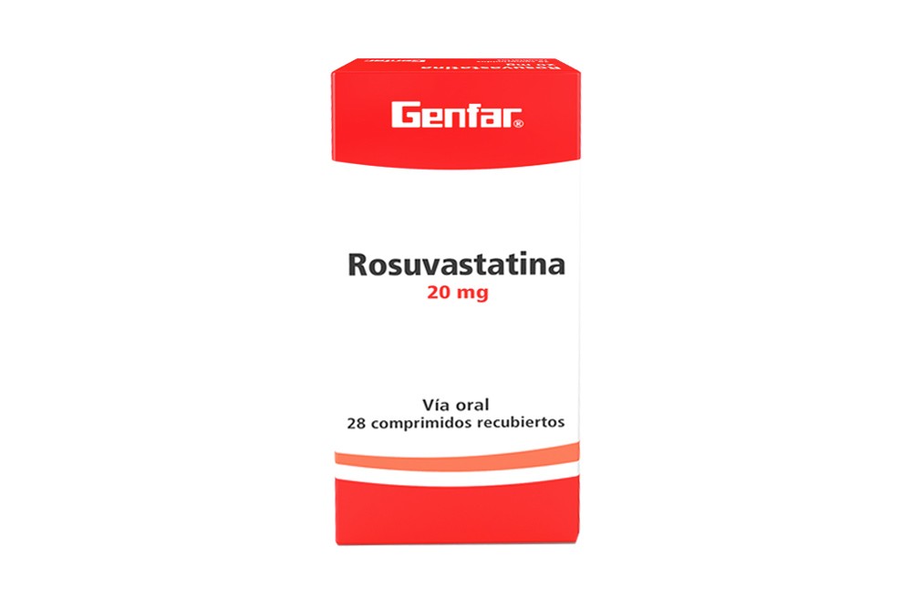 Rosuvastatina 20 Mg Caja con 28 Comprimidos Genf Rx