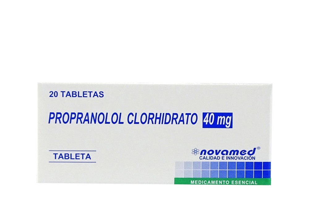 Propranolol 40 mg Novamed Caja Con 300 Tabletas. Rx4