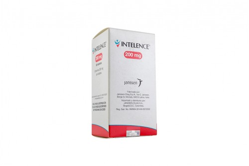 Intelence 200 mg Frasco Con 60 Tabletas Col Rx Rx1 Rx4